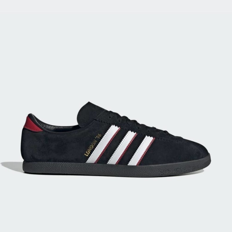 adidas London 96 Black White Red IH4773 Grailify